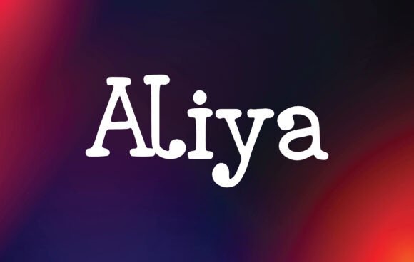 Aliya: A Lovely Handwritten Font