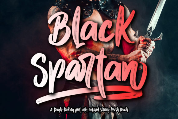 Black Spartan: A Bold Handwritten Font for Confident, Nostalgic Design