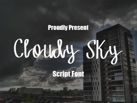 Cloudy Sky: The Handwritten Font That Feels Like a Conversation