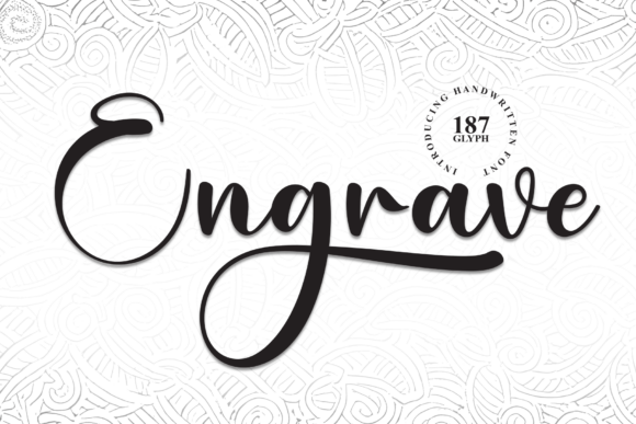Engrave: A Handwritten Script with Heart