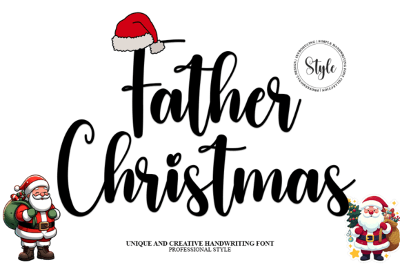 Father Christmas: A Handwritten Font That Brings Warmth and Character to Any Design