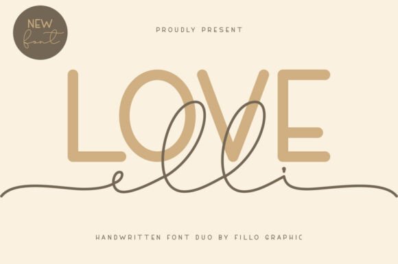 Love Elli: A Handwritten Font Pair for Craft Projects