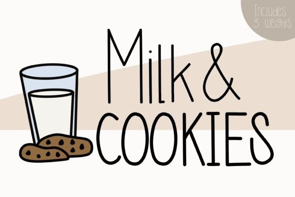 Milk and Cookies: A Playful Handwritten Font for Friendly Designs