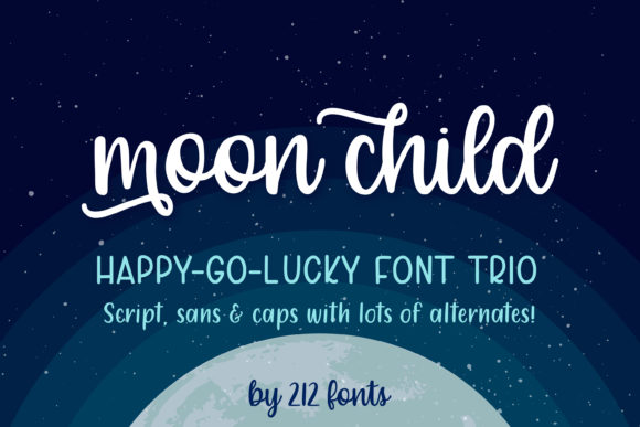 Moon Child Font: A Joyful Handwritten Typeface for Modern Creativity