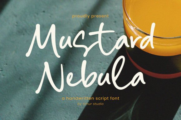 Mustard Nebula: A Handwritten Script Font with Soul