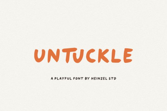 Untuckle Font: A Playful, Handwritten Typeface for Authentic Branding and Creative Design